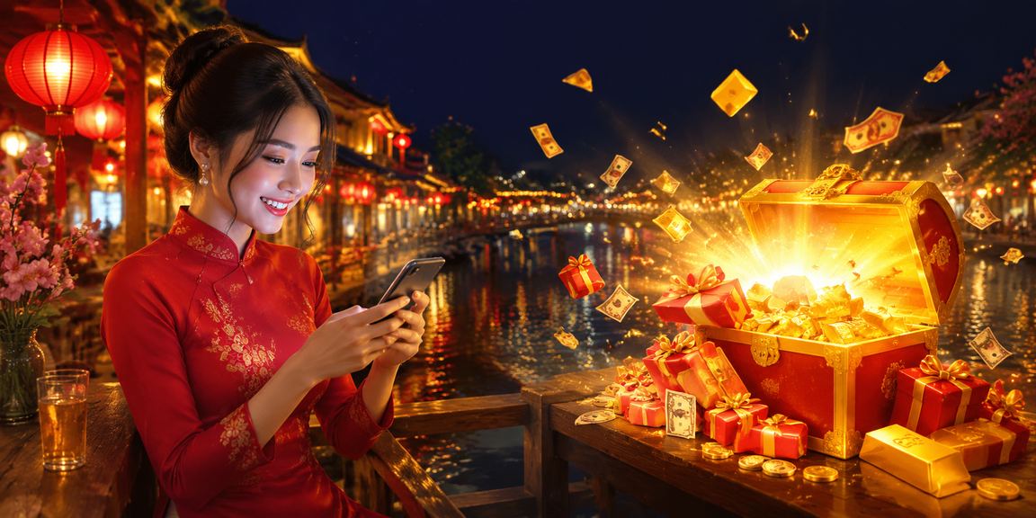 Người dùng Hà Nội tại chợ đêm sử dụng điện thoại truy cập casino và cá cược thể thao trực tuyến